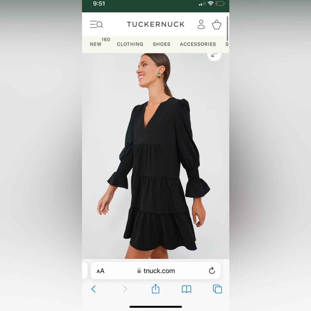 TUCKERNUCK pomander place black kenzo dress size small